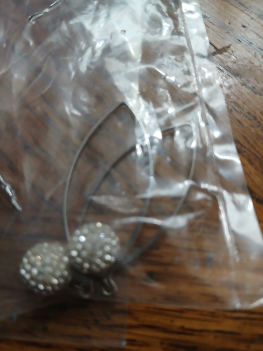 Silver-Tone Crystal Ball Drop Earrings - Women Jewelry